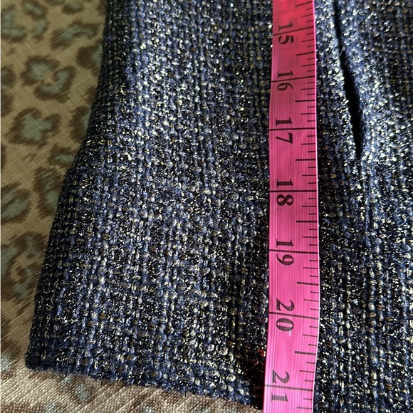 EUC CHICOS Foil Metallic Tweed Jacket size 1 or Medium - Picture 6 of 8